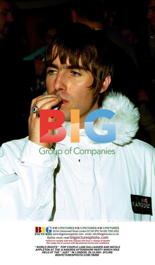 Liam Gallagher and Nicole Appleton at Q Awards Party