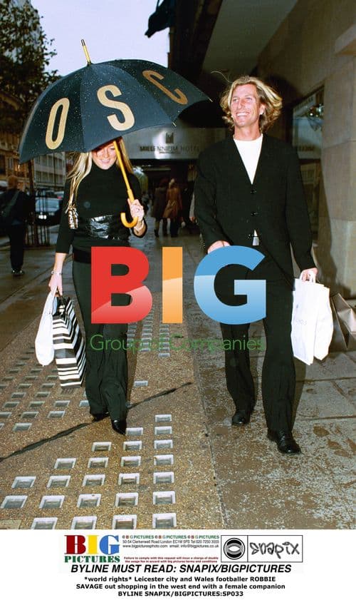 Robbie Savage goes shopping in West End