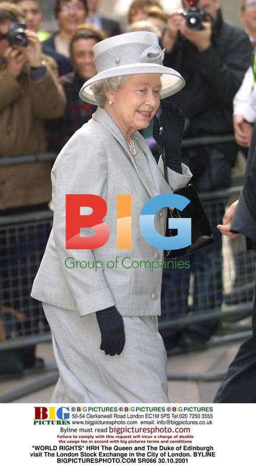 The Queen and The Duke of Edinburgh visit The London Stock Exchange