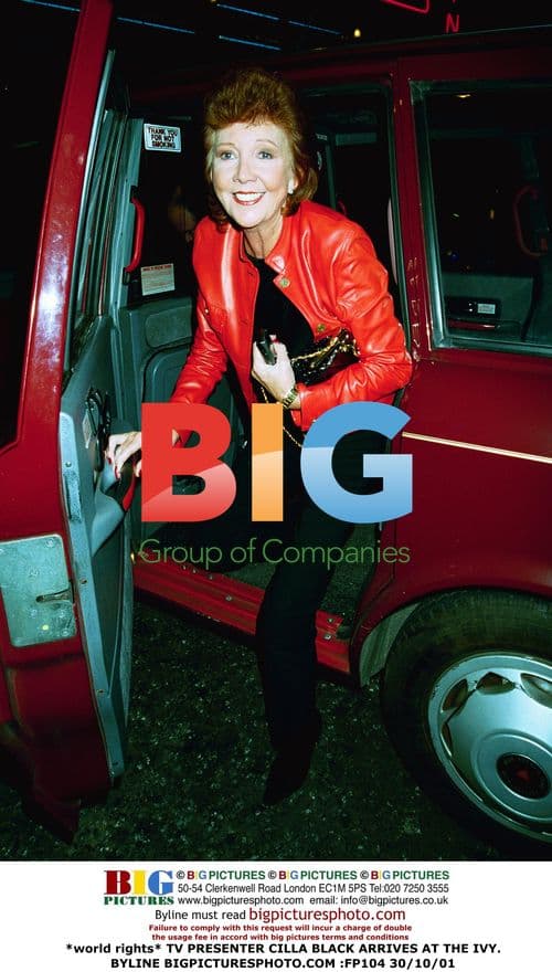 TV Presenter Cilla Black Arrives at The Ivy