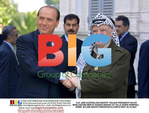 Berlusconi meets Arafat in Rome