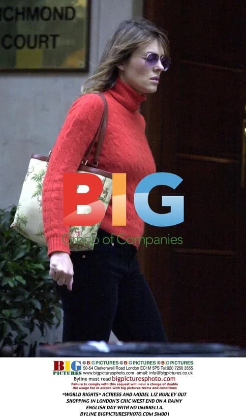 Liz Hurley Out Shopping in London