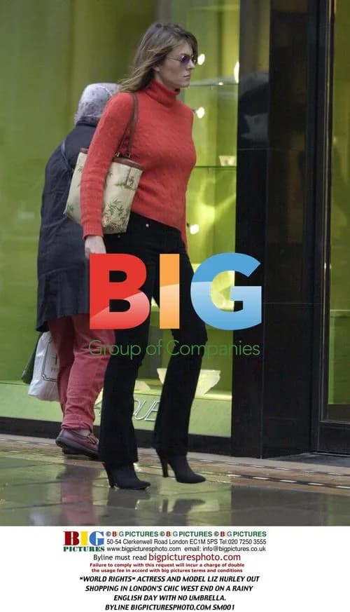 Liz Hurley Shopping in London's West End