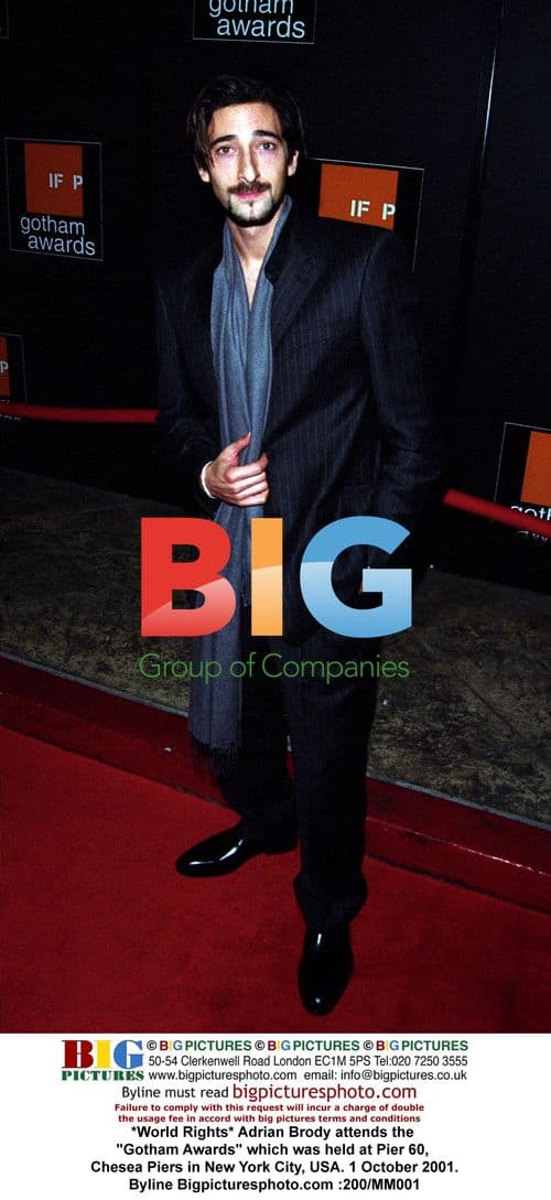 Adrian Brody at Gotham Awards in NYC