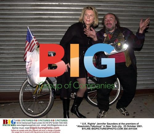 Jennifer Saunders at "Absolutely Fabulous" premiere
