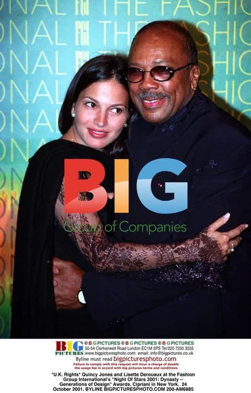 Quincy Jones and Lisette Derouaux at Fashion Group International Awards