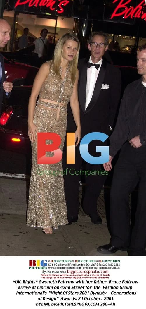 Gwyneth Paltrow and Bruce Paltrow at Fashion Awards
