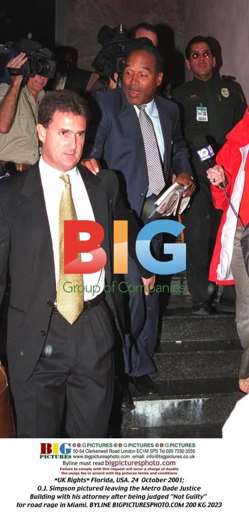 O.J. Simpson Leaves Court After Not Guilty Verdict