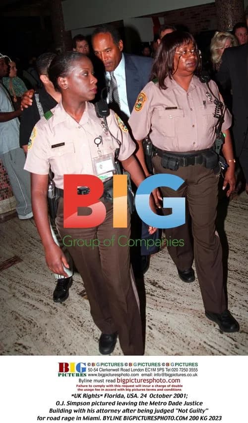 O.J. Simpson Leaves Court After Road Rage Verdict