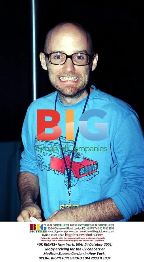MOBY arrives for U2 concert in New York