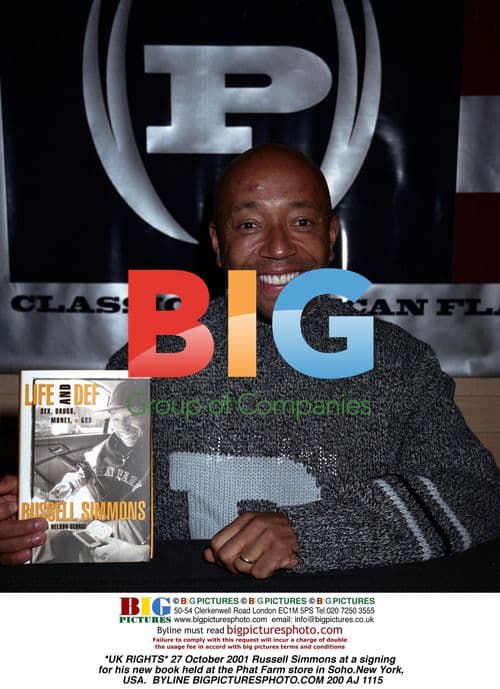 Russell Simmons Promotes New Book in Soho