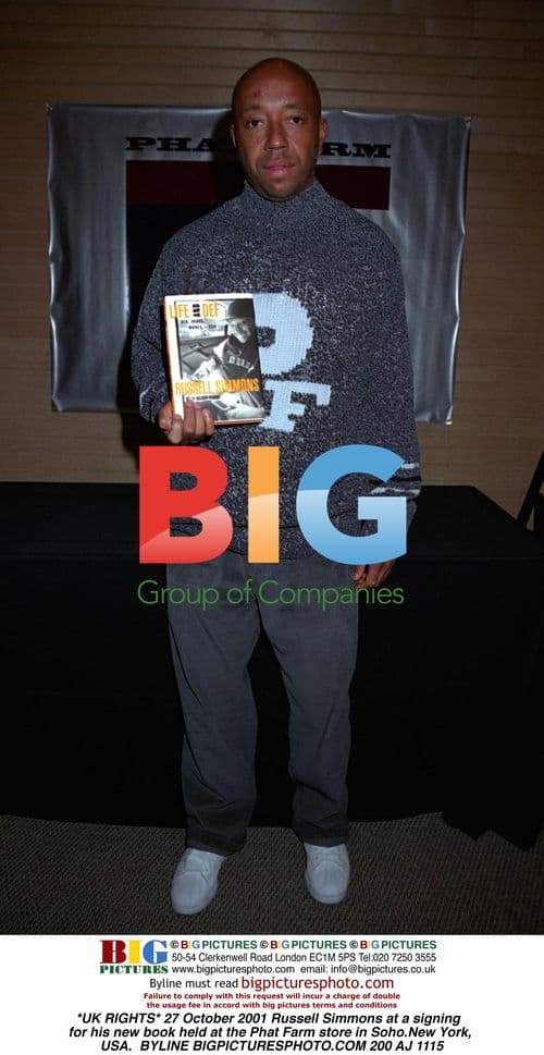 Russell Simmons at book signing in Soho