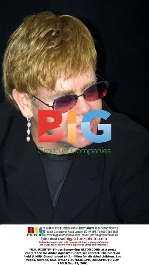 Elton John at Agassi Fundraiser