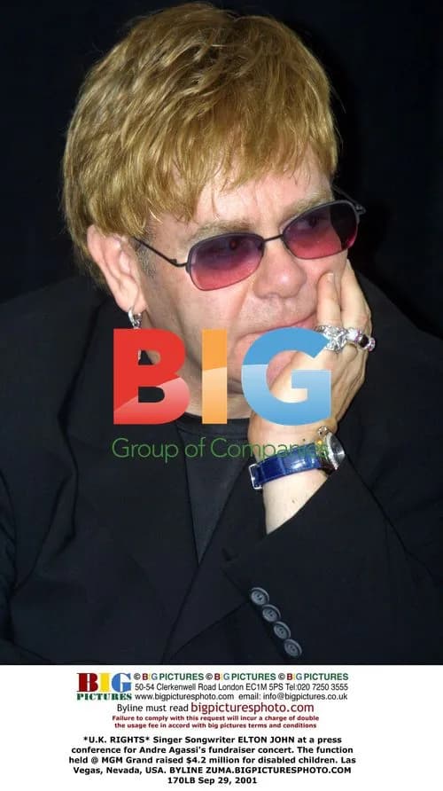 Elton John at Agassi Fundraiser
