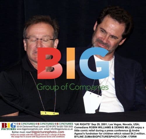 Robin Williams & Dennis Miller at Agassi Charity Event