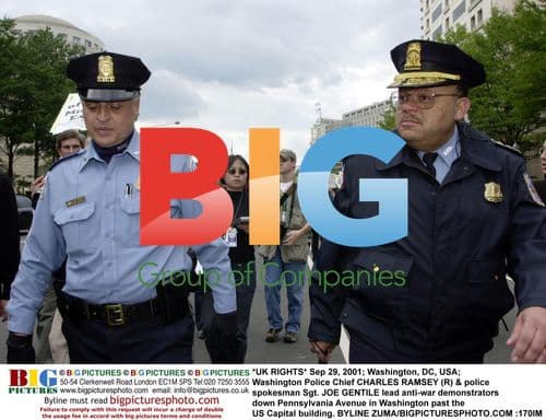 Police Lead Anti-War Protesters in Washington