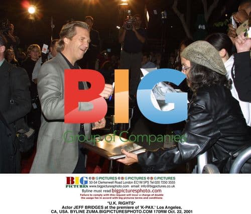 JEFF BRIDGES at 'K-PAX' premiere