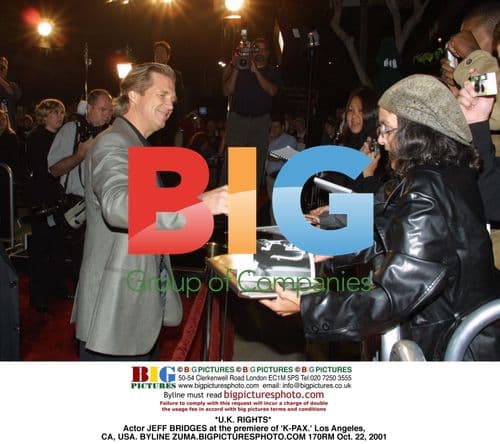 Jeff Bridges at 'K-PAX' premiere