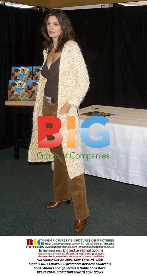 Cindy Crawford promotes 'About Face' book