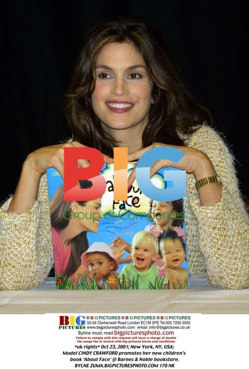 Cindy Crawford promotes 'About Face' book