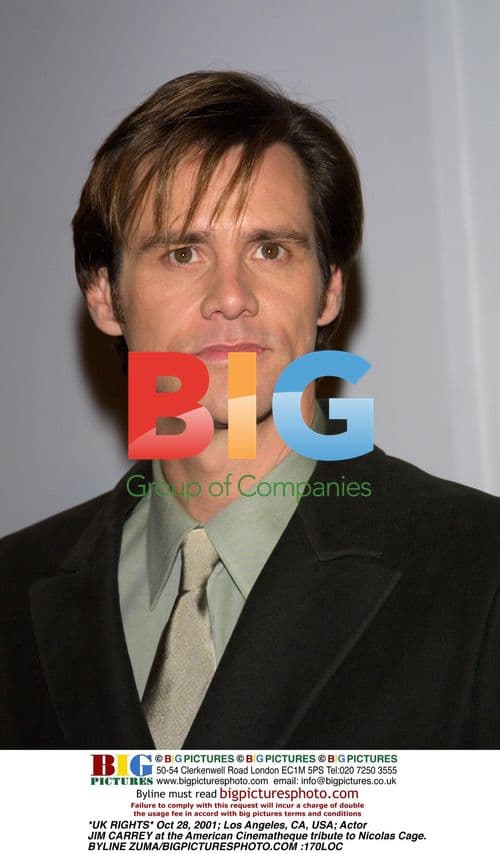 Jim Carrey at Cinematheque tribute to Nicolas Cage