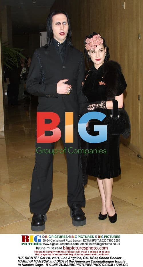 Marilyn Manson and Dita at Nicolas Cage Tribute