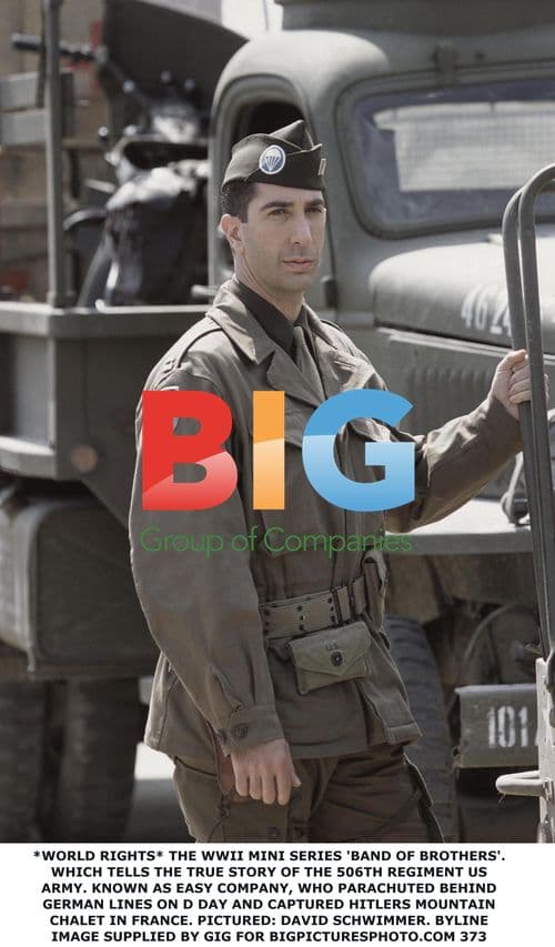 David Schwimmer in "Band of Brothers"