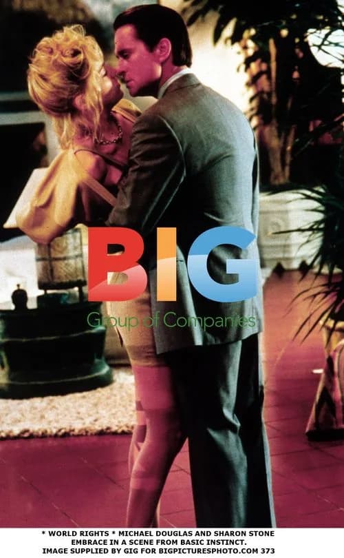 Michael Douglas and Sharon Stone in Basic Instinct