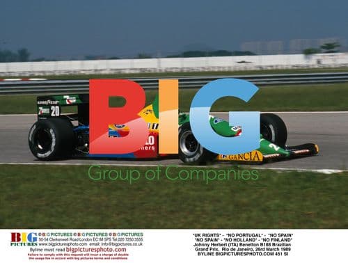 Johnny Herbert's Benetton debut at 1989 Brazilian GP