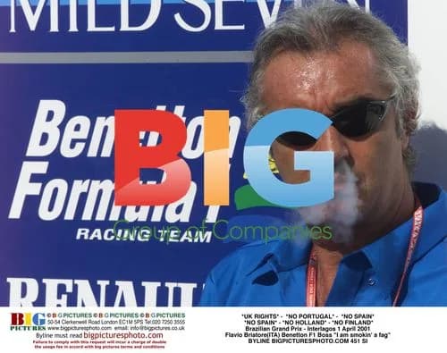 Flavio Briatore at Brazilian GP 2001