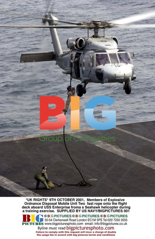 EOD Unit Roping Onto Enterprise