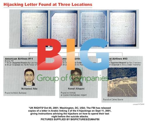 FBI Releases Sept 11 Hijacker Letter