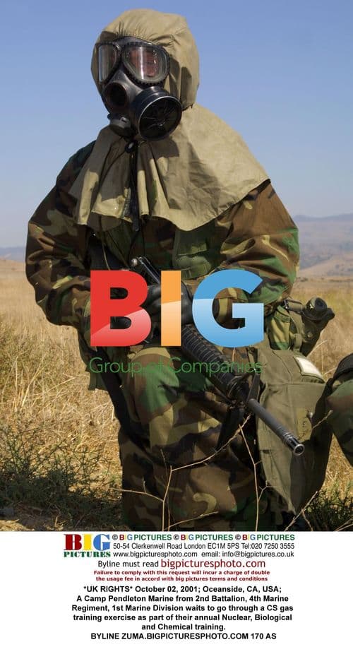 Marine Prepares for Gas Training