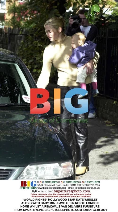 Kate Winslet & Baby Mia Leave London Home