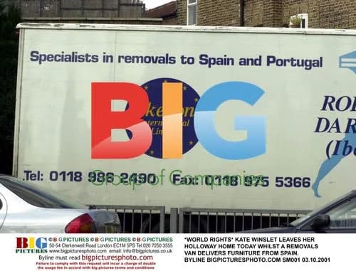 Kate Winslet Moving Furniture from Spain