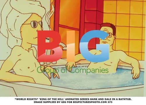KING OF THE HILL cast in bathtub