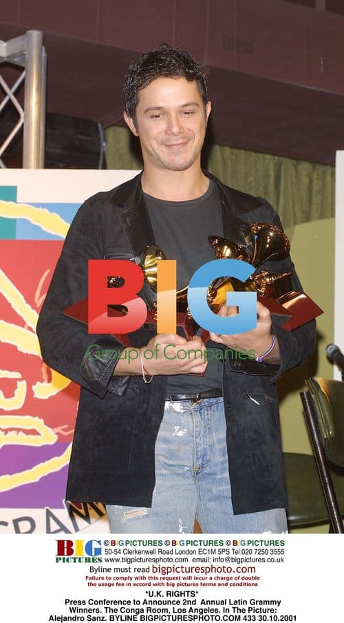 Alejandro Sanz at Latin Grammy Press Conference