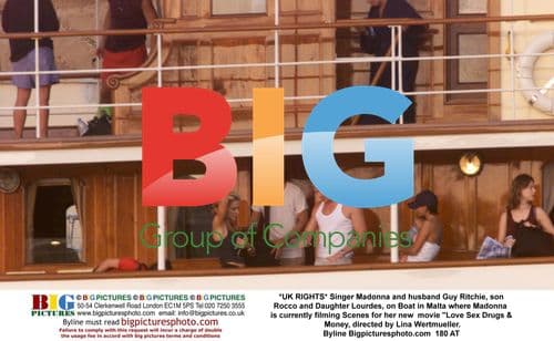 Madonna and family on boat in Malta