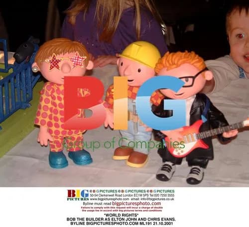 BOB THE BUILDER as ELTON JOHN and CHRIS EVANS