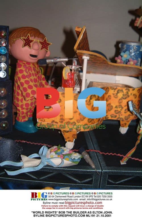 Bob the Builder as Elton John
