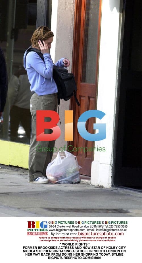 Nicola Stephenson out shopping in North London