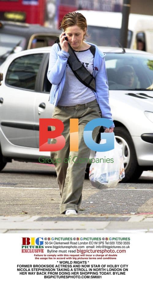 Nicola Stephenson out shopping in London