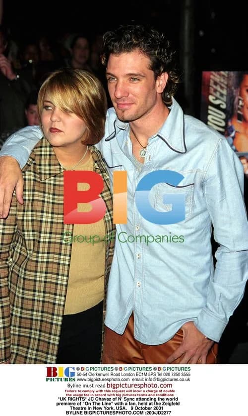 JC Chavez of N' Sync at "On The Line" premiere