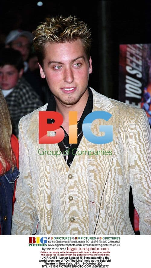 Lance Bass of N' Sync at 'On The Line' premiere