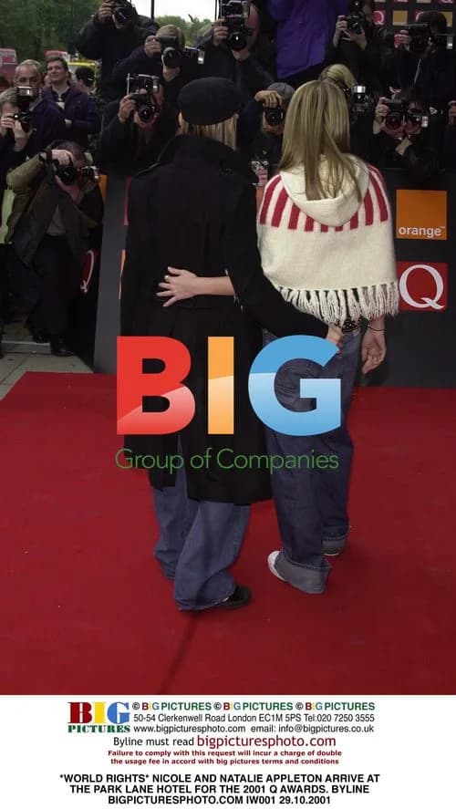 NICOLE AND NATALIE APPLETON ARRIVE AT Q AWARDS