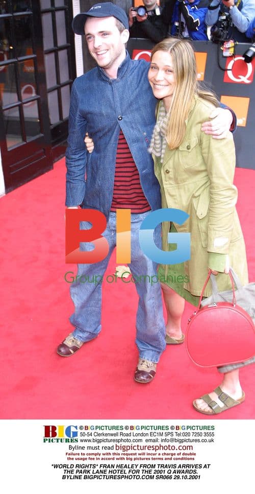 Fran Healey from Travis at 2001 Q Awards