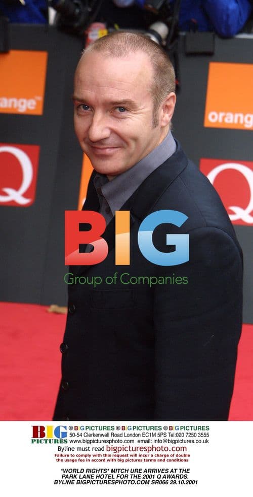 Mitch Ure Arrives at the 2001 Q Awards