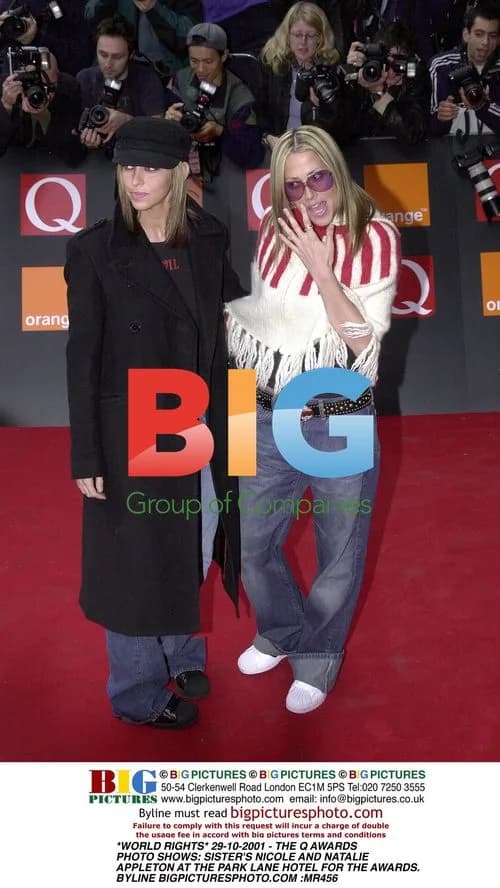 Sisters Nicole and Natalie Appleton at the Q Awards