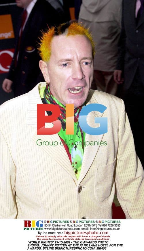 Johnny Rotten at The Q Awards