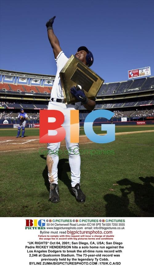 Rickey Henderson breaks all-time runs record